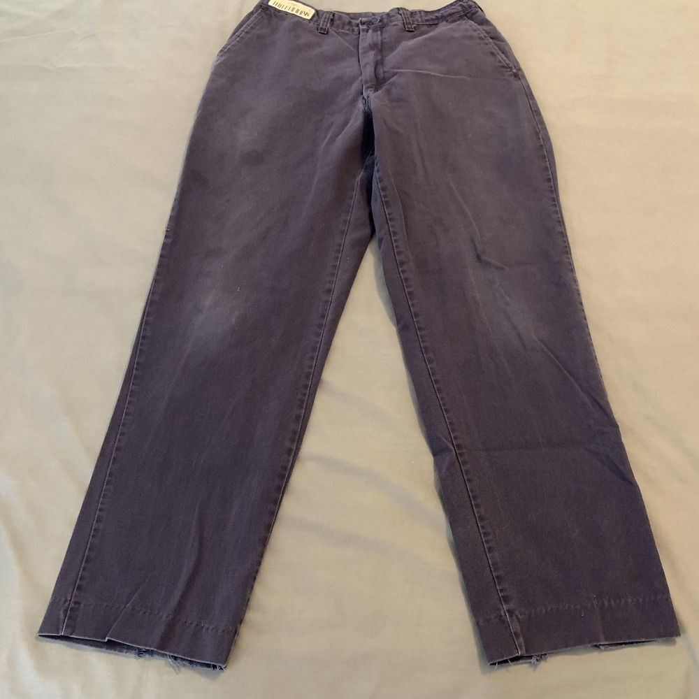 Reed Flex Pants Mens 29x27 Blue Elastic Waist Chino Cotton Work Straight Leg‎